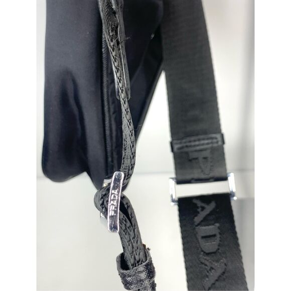 Prada Re-Edition 2005 Re-Nylon bag Mini Hobo Convertible Chain Strap Black - Picture 11 of 12